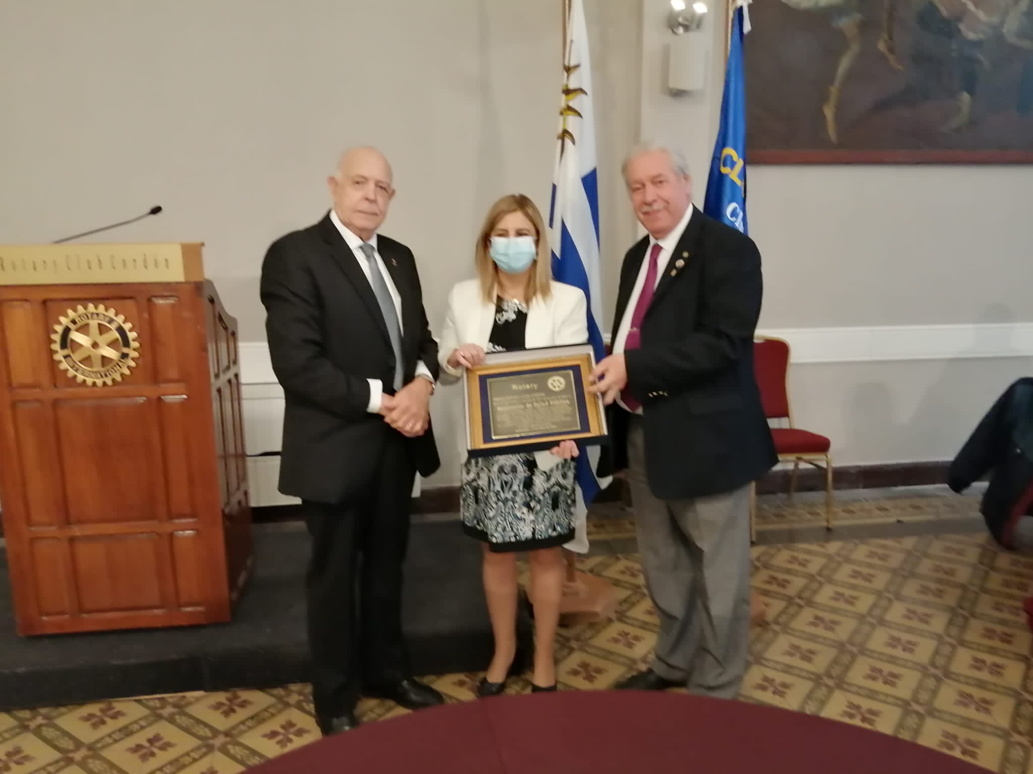 Entrega del Premio Rotary Club Cordon en su 55 Aniversario al MSP | Rotary  Club Cordón
